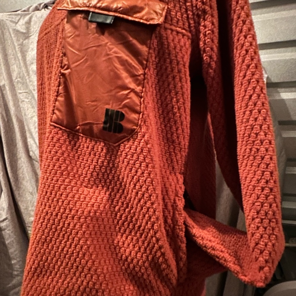 Burton Women’s Amora Fleece Turtleneck Sweater in Rust - Picture 3 of 5